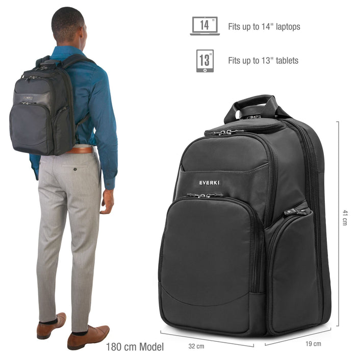 EVERKI Suite Premium Compact Checkpoint Friendly Laptop Backpack up to 14''