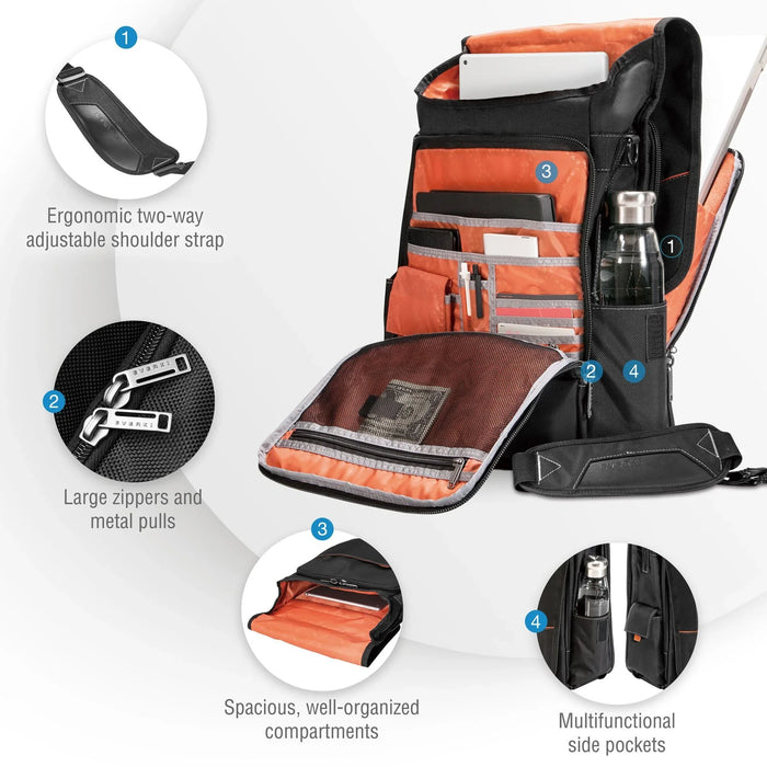 EVERKI Urbanite Messenger Bag 14.1'' ,Checkpoint friendly design. Felt-lined iPa - LX2001 - Homewares, Outdoor, Phone Accessories, Cases, Speakers, Headphones + More -