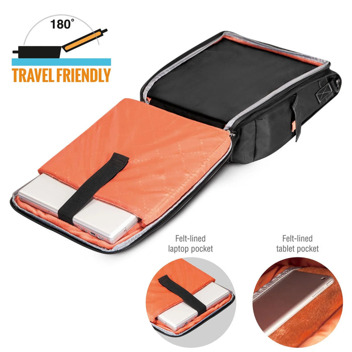 EVERKI Urbanite Messenger Bag 14.1'' ,Checkpoint friendly design. Felt-lined iPa - LX2001 - Homewares, Outdoor, Phone Accessories, Cases, Speakers, Headphones + More -