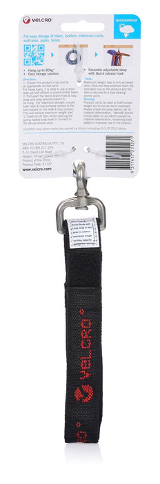VELCRO Easy Hang 630mm Strap with Hook. Store and Hold up to 80Kgs. Simply find