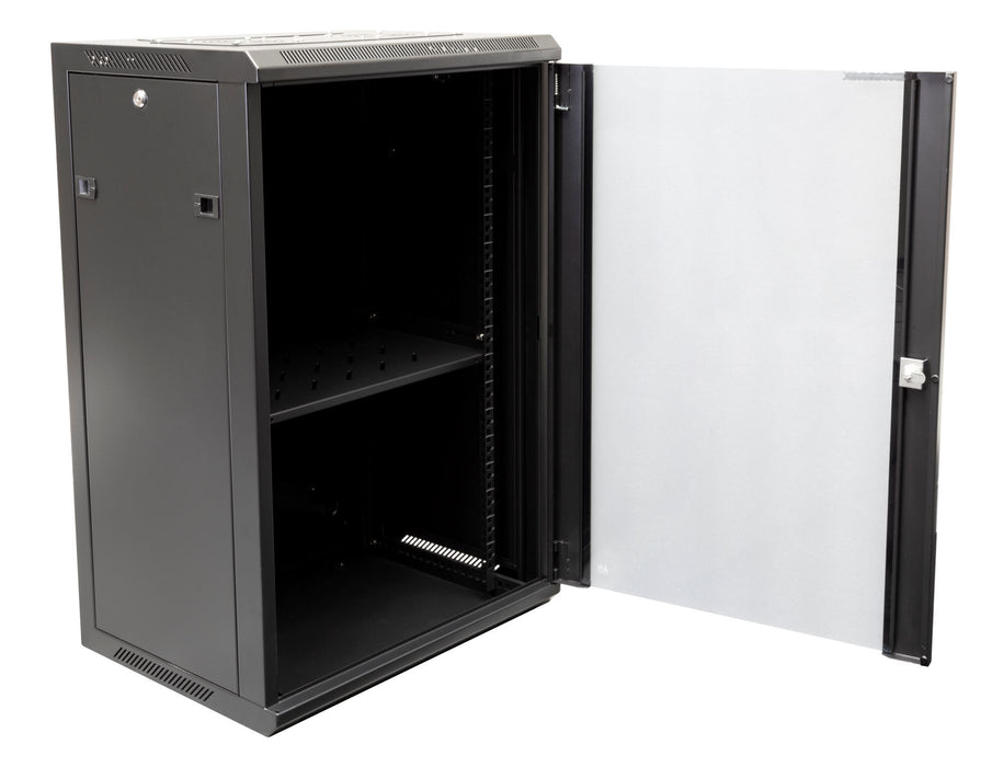 DYNAMIX 18RU Wall Mount Cabinet 450mm Deep (600 x 450 x 910mm). Includes 1x Fixe