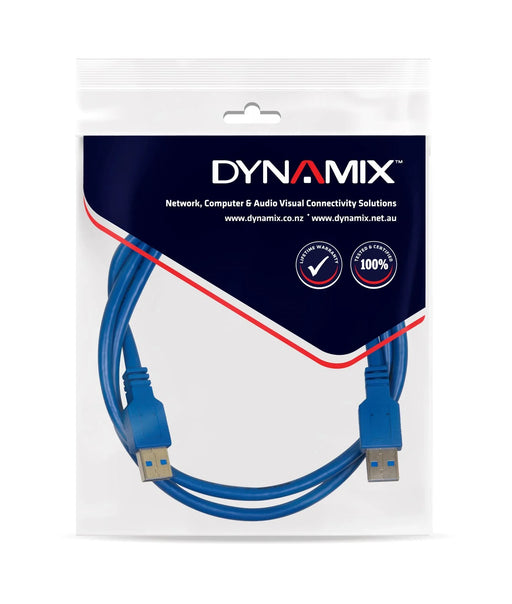 DYNAMIX 3m USB 3.0 USB-A Male to USB-A Male Cable - LX2001 - Homewares, Outdoor, Phone Accessories, Cases, Speakers, Headphones + More -