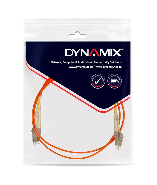 DYNAMIX 3M 62.5u LC/LC OM1 Fibre Lead (Duplex, Multimode) Orange LSZH Jacket - LX2001 - Homewares, Outdoor, Phone Accessories, Cases, Speakers, Headphones + More -