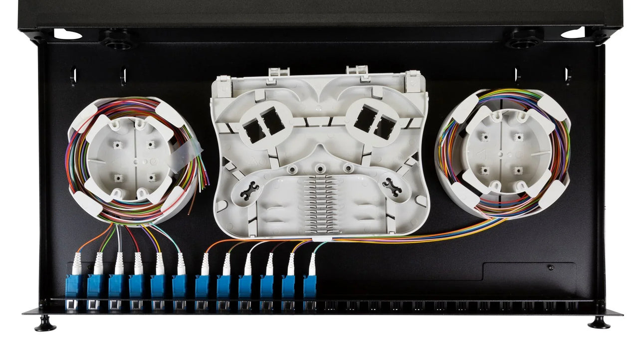 DYNAMIX 19'' 1U Fibre Tray 24C LC SM FULLY LOADED w 24x LC Elite OS2 Pigtails - LX2001 - Homewares, Outdoor, Phone Accessories, Cases, Speakers, Headphones + More -