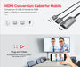 UNITEK HDMI 1m Conversion Cable for Mobile Devices. Convert USB-A to HDMI. Compa - LX2001 - Homewares, Outdoor, Phone Accessories, Cases, Speakers, Headphones + More -