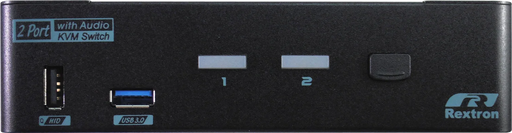 REXTRON 4K UHD USB-C 2 Port KVM Switch with DP Output& USB-Audio Function.Front - LX2001 - Homewares, Outdoor, Phone Accessories, Cases, Speakers, Headphones + More -