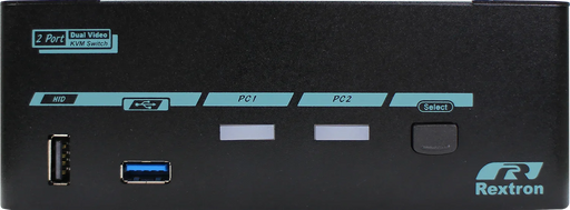 REXTRON 2-Port Dual View DisplayPort USB3.0 KVM Switch. Supports 4K60 Max. Suppo - LX2001 - Homewares, Outdoor, Phone Accessories, Cases, Speakers, Headphones + More -