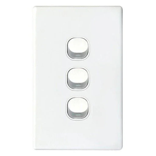 TRADESAVE 16A 2-Way Vertical 3 Gang Switch. Moulded in Flame Resistant Polycarbo - LX2001 - Homewares, Outdoor, Phone Accessories, Cases, Speakers, Headphones + More -