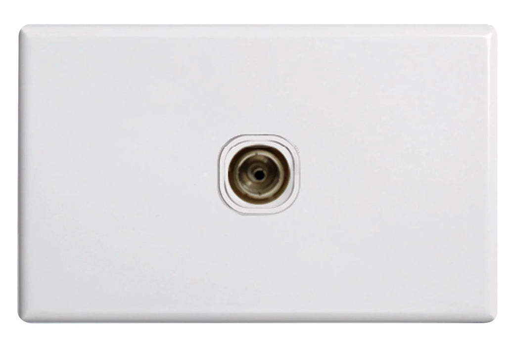 TRADESAVE Standard TV Outlet Coax Connection. Moulded in Flame Resistant Polycar - LX2001 - Homewares, Outdoor, Phone Accessories, Cases, Speakers, Headphones + More -