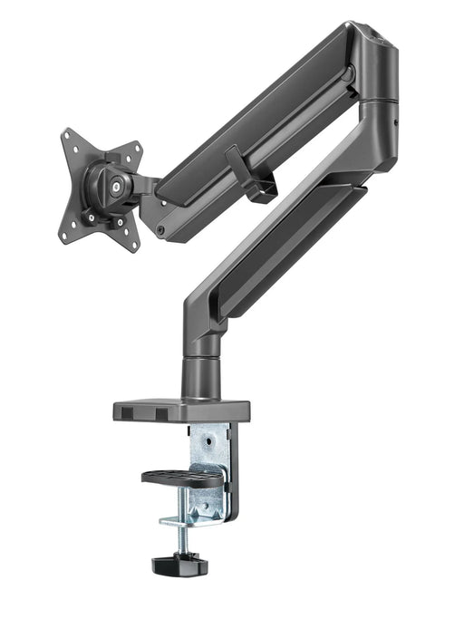 BRATECK 17''-32'' Polished Aluminium Gas-Spring Desk Mount Single Monitor Arm. S - LX2001 - Homewares, Outdoor, Phone Accessories, Cases, Speakers, Headphones + More -