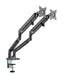 BRATECK 17''-32'' Polished Aluminium Gas-Spring Desk Mount Duel Monitor Arm. Sup - LX2001 - Homewares, Outdoor, Phone Accessories, Cases, Speakers, Headphones + More -