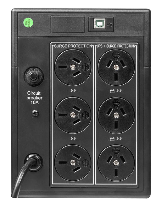 DYNAMIX Defender 1200VA (720W) Line Interactive UPS, 3x NZ Power Sockets with Su - LX2001 - Homewares, Outdoor, Phone Accessories, Cases, Speakers, Headphones + More -