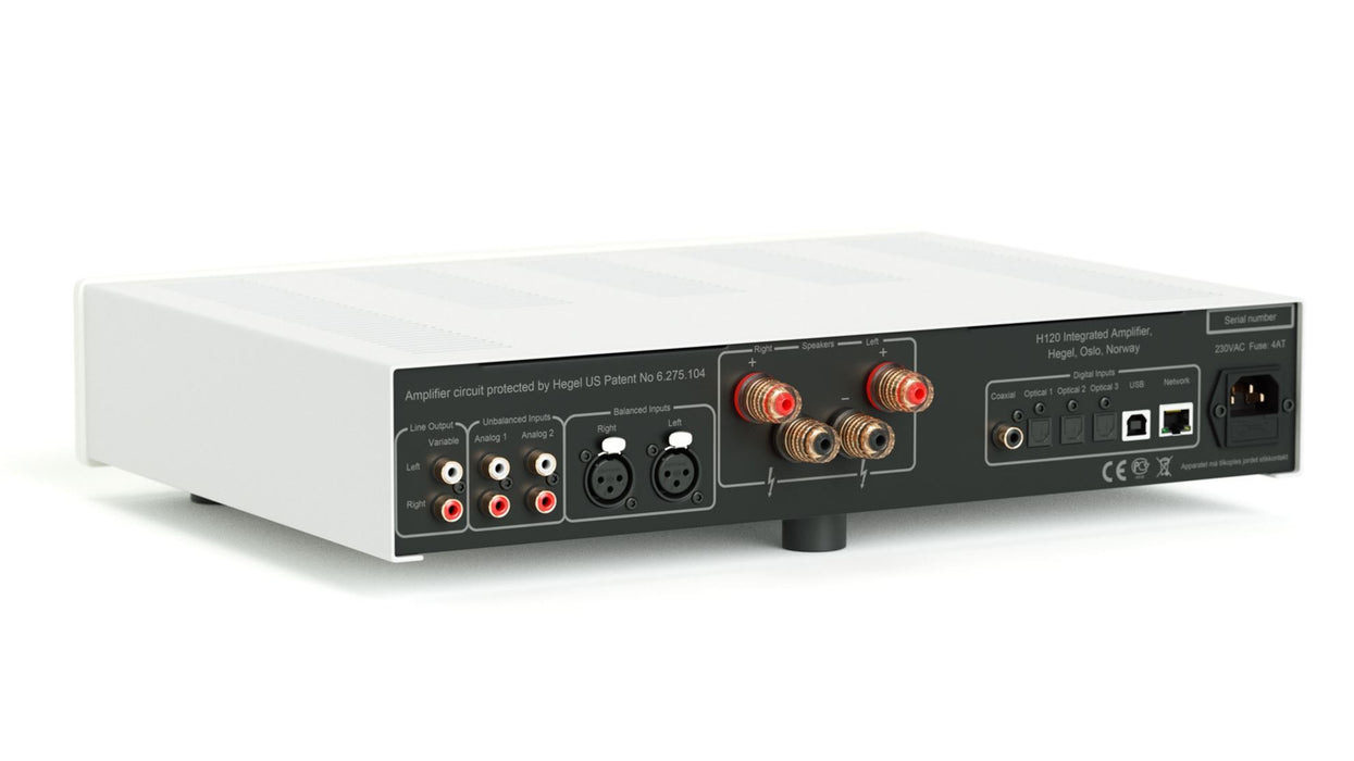 HEGEL H120  Integrated Amplifier 2 x 75W at 8 Ohm, SoundEngine 2 6 Digital Input