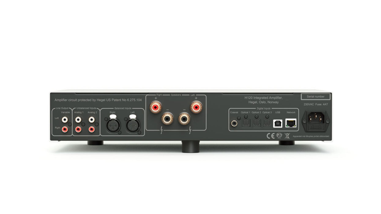 HEGEL H120  Integrated Amplifier 2 x 75W at 8 Ohm, SoundEngine 2 6 Digital Input