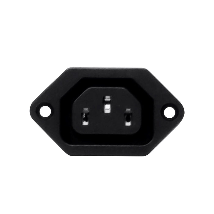 DYNAMIX IEC Female C13 Panel Mount Screw on Inlet Connector