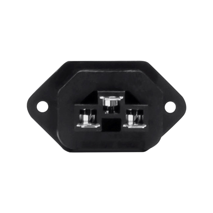 DYNAMIX IEC Female C13 Panel Mount Screw on Inlet Connector