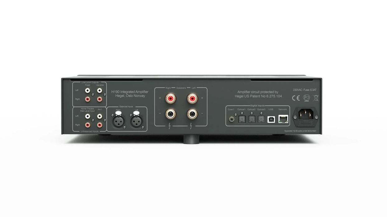 HEGEL H190 Integrated Amplifier 2 x 150W in to 8 Ohm, Triple Mono Apple Airplay, - LX2001 - Homewares, Outdoor, Phone Accessories, Cases, Speakers, Headphones + More -