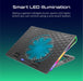 VERTUX Gaming Portable Height Adjustable RGB LED Cooling Pad with Fan Speed Cont - LX2001 - Homewares, Outdoor, Phone Accessories, Cases, Speakers, Headphones + More -
