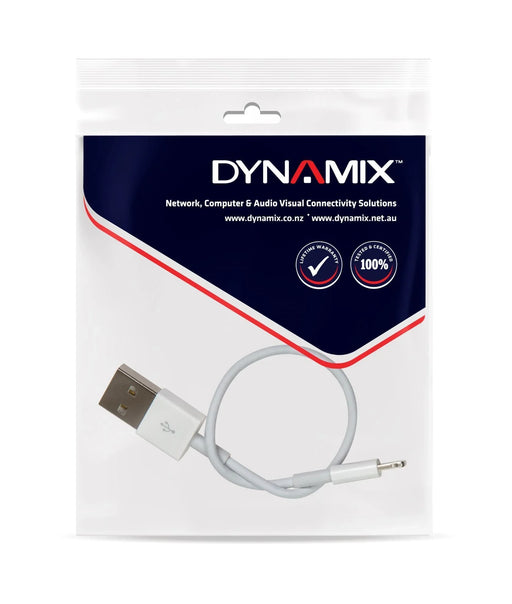 DYNAMIX 2m USB-A to Lightning Charge & Sync Cable. For Apple iPhone, iPad, iPad - LX2001 - Homewares, Outdoor, Phone Accessories, Cases, Speakers, Headphones + More -