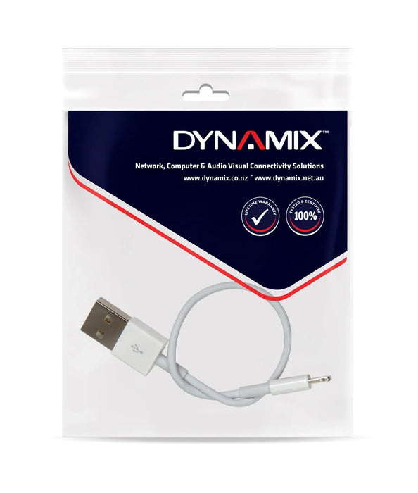 DYNAMIX 2m USB-A to Lightning Charge & Sync Cable. For Apple iPhone, iPad, iPad - LX2001 - Homewares, Outdoor, Phone Accessories, Cases, Speakers, Headphones + More -