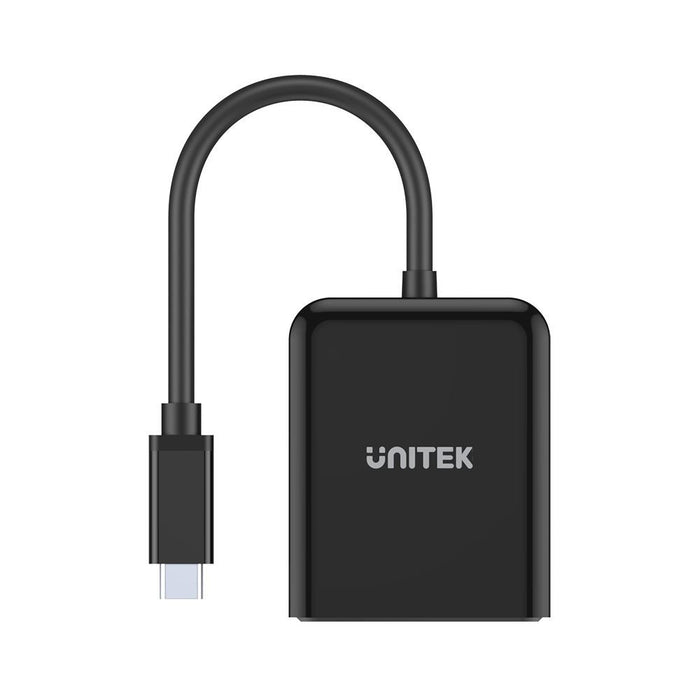 UNITEK 8K USB-C to Dual DisplayPort Adapter with MST. Supports 8K@60Hz or 4K@120