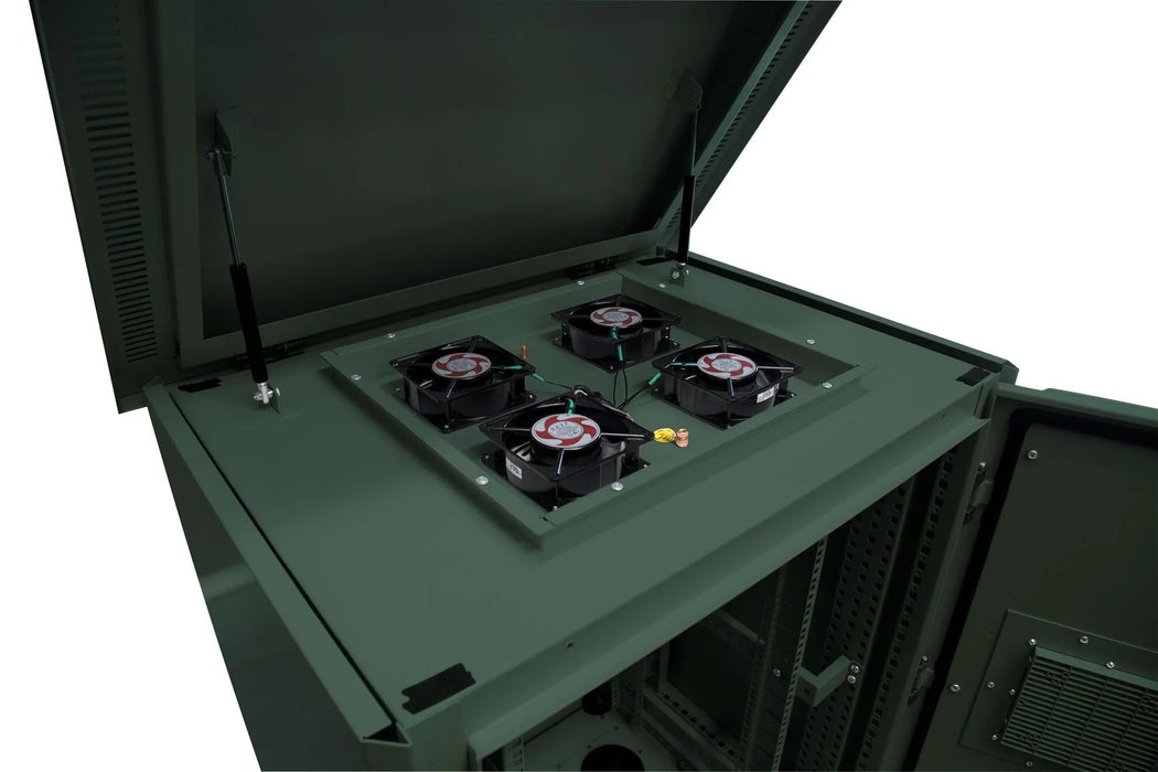 DYNAMIX 27RU Outdoor Freestanding Cabinet. (800 x 800 x 27U) IP45 rated. Angled - LX2001 - Homewares, Outdoor, Phone Accessories, Cases, Speakers, Headphones + More -