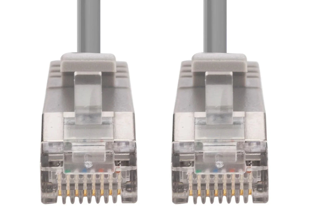 DYNAMIX 1m Cat6A S/FTP Grey Ultra-Slim Shielded 10G Patch Lead (34AWG) with RJ45 - LX2001 - Homewares, Outdoor, Phone Accessories, Cases, Speakers, Headphones + More -