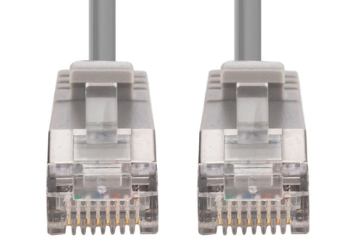DYNAMIX 1m Cat6A S/FTP Grey Ultra-Slim Shielded 10G Patch Lead (34AWG) with RJ45 - LX2001 - Homewares, Outdoor, Phone Accessories, Cases, Speakers, Headphones + More -