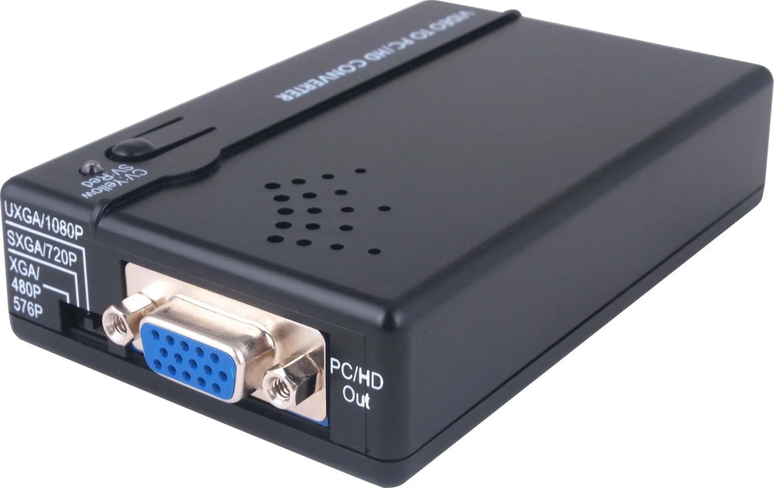 CYP S-Video/Composite to VGA Converter/Scaler. Supports VGA output up to UXGA (1 - LX2001 - Homewares, Outdoor, Phone Accessories, Cases, Speakers, Headphones + More -