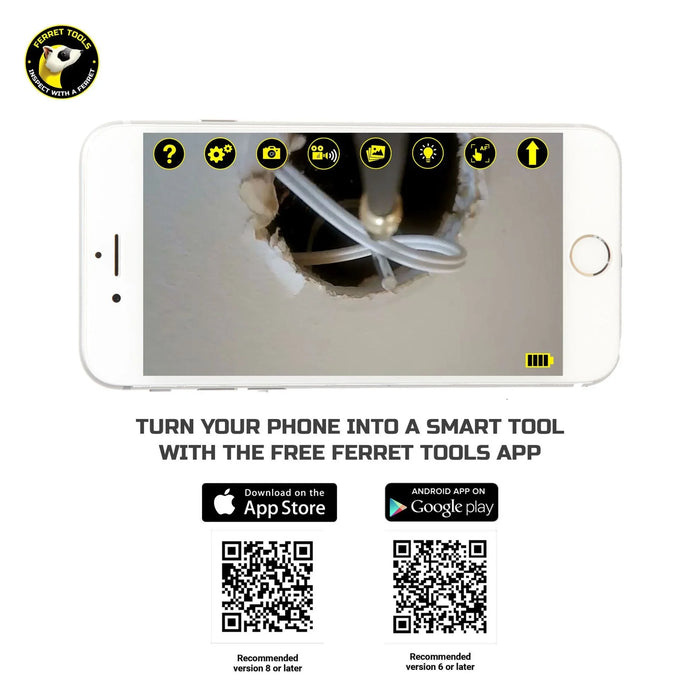 FERRET Lite - Multipurpose Wireless Inspection Camera & Cable Pulling Tool. 720p - LX2001 - Homewares, Outdoor, Phone Accessories, Cases, Speakers, Headphones + More -