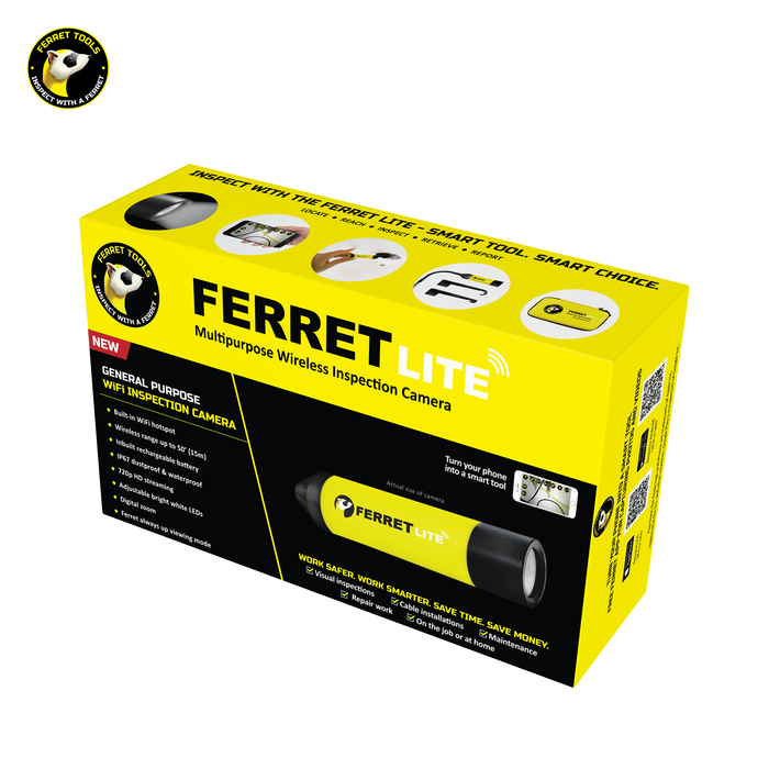 FERRET Lite - Multipurpose Wireless Inspection Camera & Cable Pulling Tool. 720p