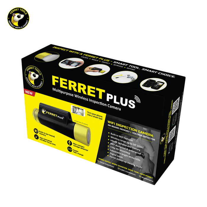 FERRET Plus - Multipurpose Wireless Inspection Camera & Cable Pulling Tool Kit.