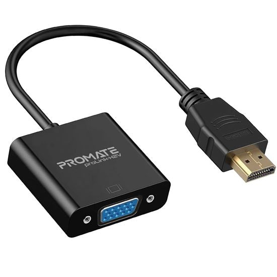 PROMATE HDMI (Male) to VGA (Female) Display Adaptor Kit. Supports up to 1920x108