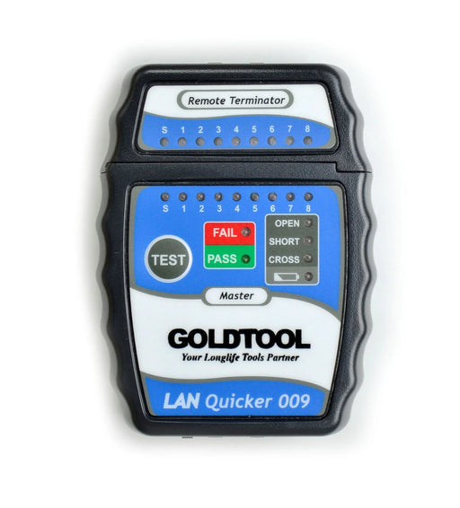 GOLDTOOL LAN Quick Tester. Test RJ45/UTP; RJ45 / STP Cabling. OPEN; SHORT & CROS - LX2001 - Homewares, Outdoor, Phone Accessories, Cases, Speakers, Headphones + More -