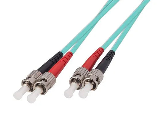 DYNAMIX 30M 50u ST/ST OM3 Fibre Lead (Duplex, Multimode) Aqua LSZH Jacket - LX2001 - Homewares, Outdoor, Phone Accessories, Cases, Speakers, Headphones + More -