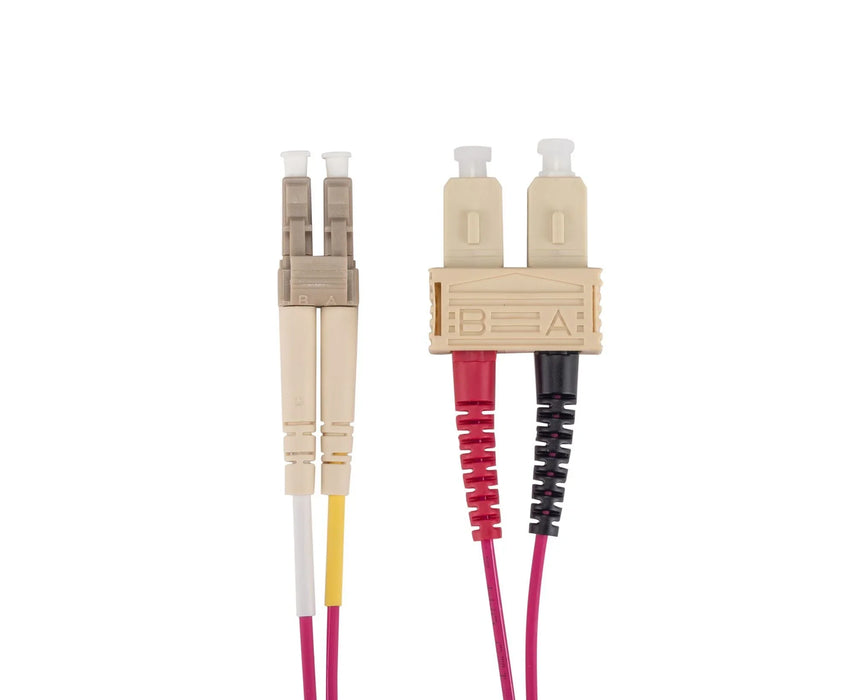 2M 50u LC/SC OM4 Fibre Lead (Duplex, Multimode) Raspberry Pink LSZH Jacket - LX2001 - Homewares, Outdoor, Phone Accessories, Cases, Speakers, Headphones + More -