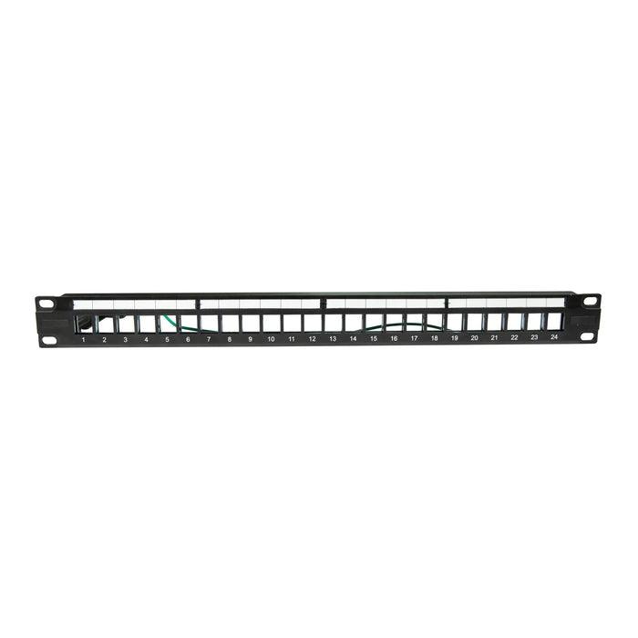 DYNAMIX Horizontal 19 1RU Unloaded 24 Port STP Patch Panel, with Rear Cable Mana - LX2001 - Homewares, Outdoor, Phone Accessories, Cases, Speakers, Headphones + More -