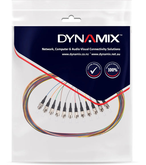 DYNAMIX 2M ST Pigtail OM1 12x Pack Colour Coded, 62.5/900um Multimode Fibre - LX2001 - Homewares, Outdoor, Phone Accessories, Cases, Speakers, Headphones + More -