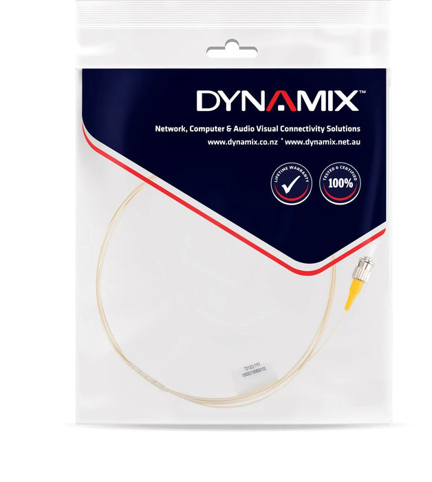 DYNAMIX 2M ST Pigtail G657A1 single White, 900um Single-mode Fibre - LX2001 - Homewares, Outdoor, Phone Accessories, Cases, Speakers, Headphones + More -