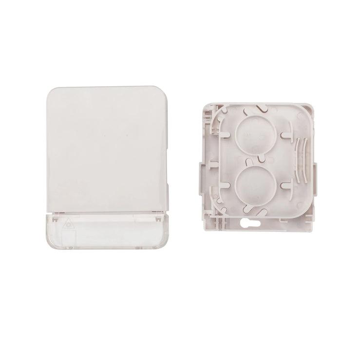 Simplex Square Type Outlet DYNAMIX FTTH Compact Wall Outlet 1 Port SC Simplex / LC Duplex Up to 4 ...