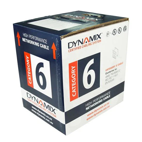DYNAMIX 305m Cat6 Orange UTP SOLID Cable Roll, 250MHz, 23AWGx4P, PVC Jacket - LX2001 - Homewares, Outdoor, Phone Accessories, Cases, Speakers, Headphones + More -