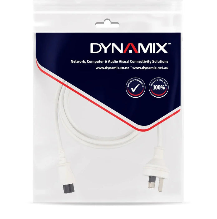 2M 3-Pin to C5 Clover Shaped Female Connector 7.5A. SAA Power Cord 0.75mm Core - LX2001 - Homewares, Outdoor, Phone Accessories, Cases, Speakers, Headphones + More -