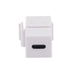 DYNAMIX USB-C 3.1 Keystone Jack Female to Female Connectors. White Colour. - LX2001 - Homewares, Outdoor, Phone Accessories, Cases, Speakers, Headphones + More -