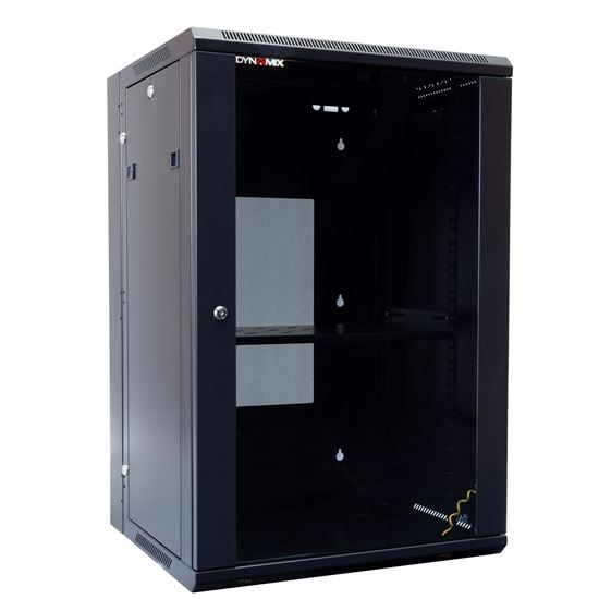 DYNAMIX 18RU 600mm Deep Universal Swing Wall Mount Cabinet. Removable Backmount