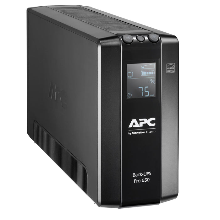 APC Back-UPS PRO Line Interactive 650VA (390W) with AVR, 230V Input/Output. 6x I