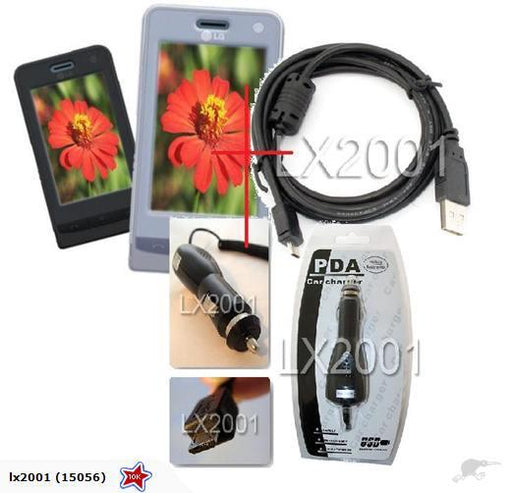 LG GT400 Silicon Case + USB Cable + Car Charger - LX2001 - Homewares, Outdoor, Phone Accessories, Cases, Speakers, Headphones + More -