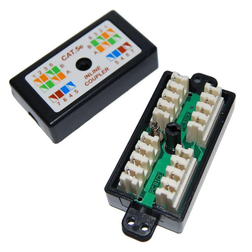 DYNAMIX Cat5e Inline Coupler, Punch Down. Black Colour - LX2001 - Homewares, Outdoor, Phone Accessories, Cases, Speakers, Headphones + More -