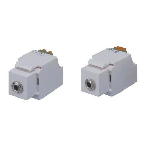 DYNAMIX Keystone Stereo Socket for HWS range. White Colour. - LX2001 - Homewares, Outdoor, Phone Accessories, Cases, Speakers, Headphones + More -