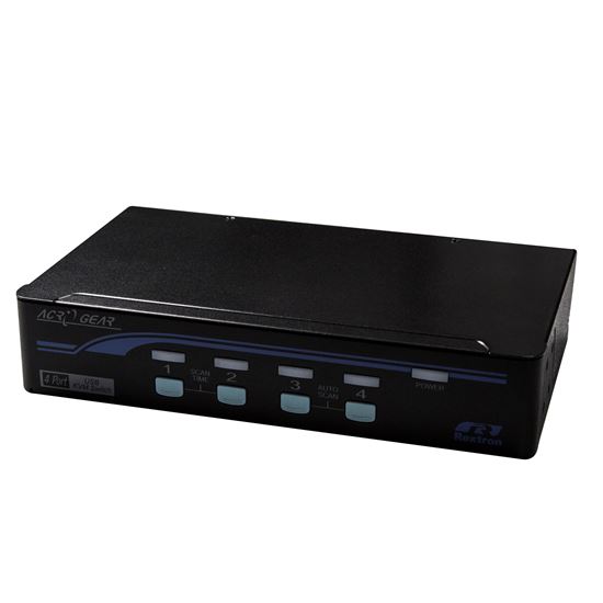 REXTRON 1-4 USB Automatic KVM Switch. Share 1x Keyboard Video /Mouse with 4x CPU