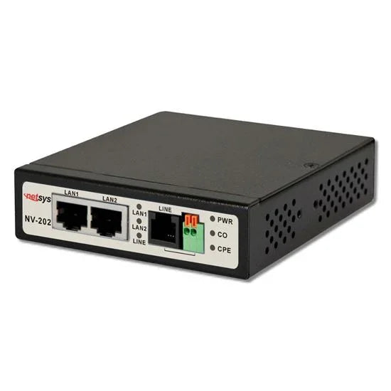 NETSYS VDSL2 LAN Extender. Symmetric LAN bridge over copper. 100Mbps b ...